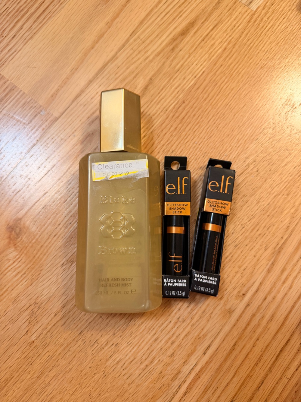 e.l.f. Glitzshadow Sticks & Blake Brown Hair Mist Bundle - New